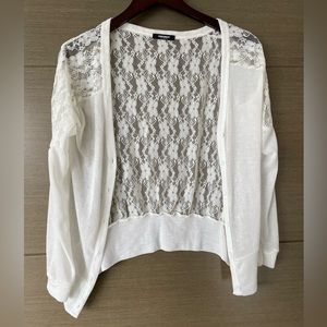 Unionbay white lace cardigan